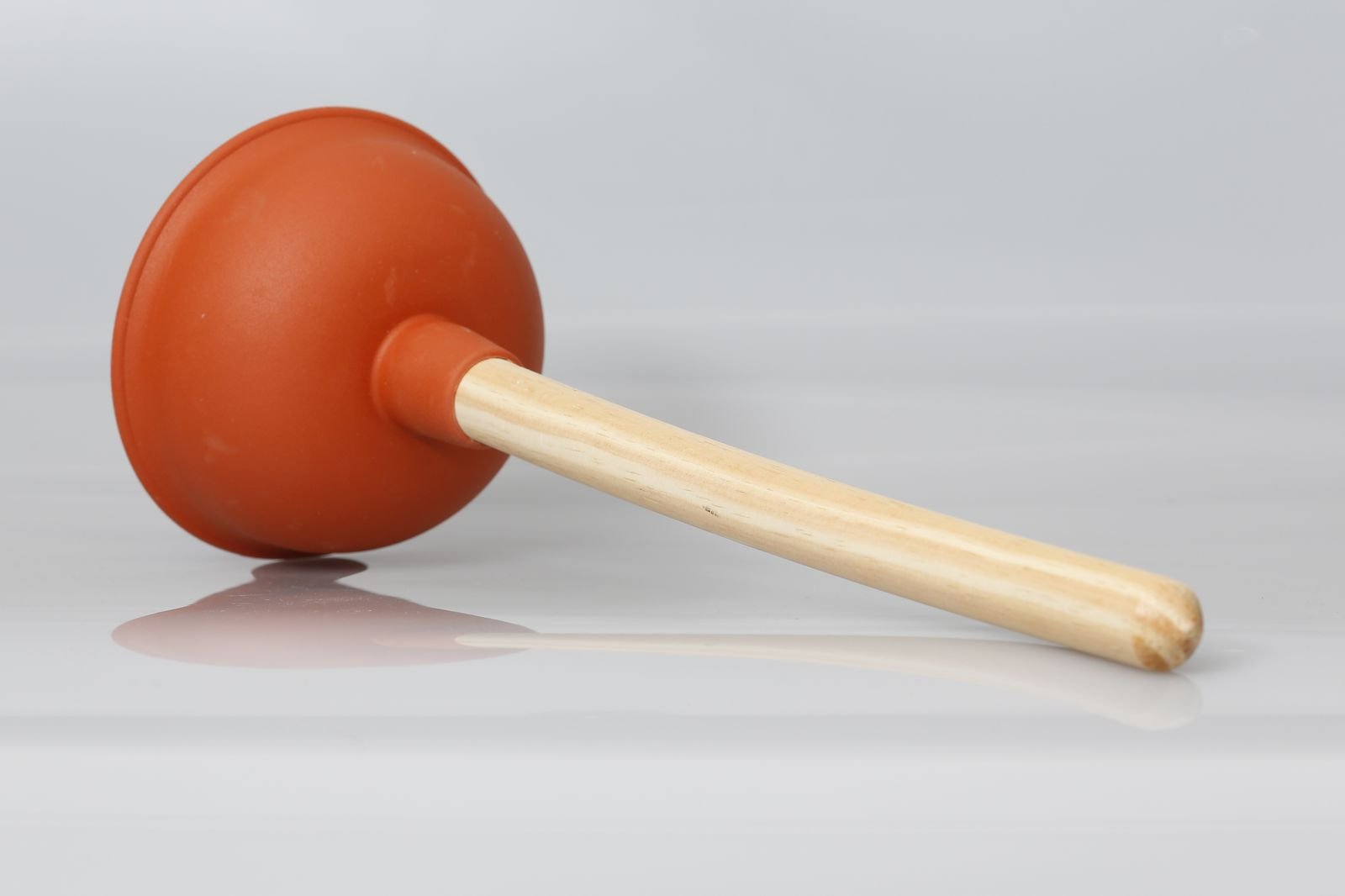 A rubber plunger
